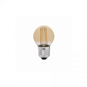 Лампочка янтарная G45 E27 LED 4W 