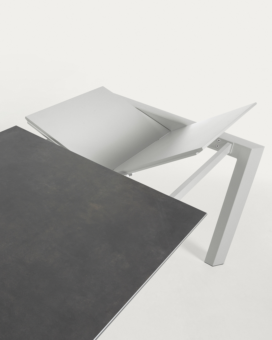 Стол Atta140 (200) x90 серый керамика