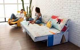 Диван-кровать 3-х местный Indy 194 см Con Motor 