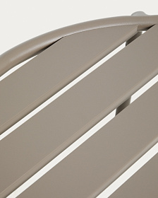 Уличный журнальный столик Joncols из алюминия с бежевой отделкой Ø 60 см