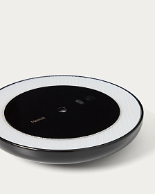 Переносная настольная лампа Porte из черного алюминия