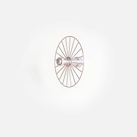 Бра Wheel 30 см хром + цоколь 5 см хром