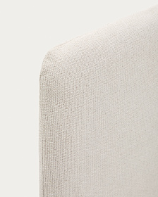 Изголовье Valma из жемчужного шенилла со съемным чехлом для кровати 160 x 200 см