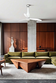 Потолочный вентилятор Eterfan LED белый/прозрачный 128 см