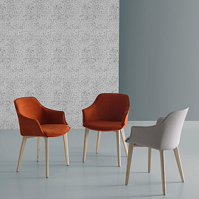 Стул Kedua Wooden обивка двухцветная