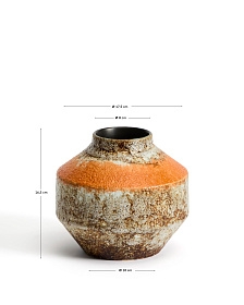 Ваза Estin разноцветная керамическая 16,5 см