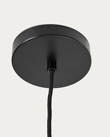 Подвесной светильник Drava из керамики бордового цвета