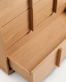 Комод с 3 ящиками Onix из дубового шпона в натуральной отделке