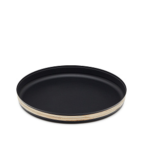 Shai Поднос из нержавеющей стали и ротанга 33 см