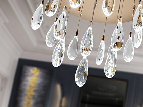 Lagrimas Люстра 20L розовое золото