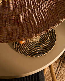 Bladia Абажур для подвесного светильника из ротанга с натуральной отделкой Ø70 см