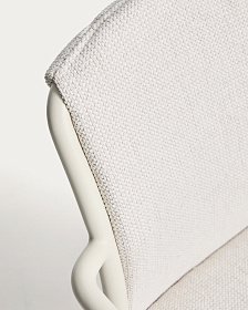 Уличный стул Linosa из бежевого алюминия с бежевой подушкой