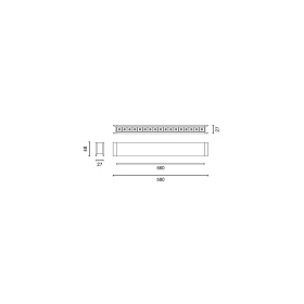 Потолочный светильник LUVA VISION 570 8W 3000K белый DALI