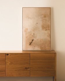 Абстрактная картина Selnar бежевая 60 x 90 см