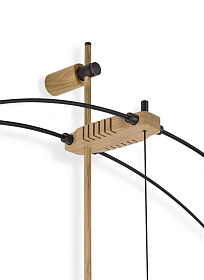 Настенные часы Delmori Premium черный/дуб