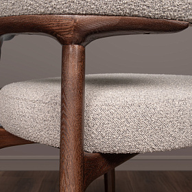 Стул Daniel ткань Loop 07, итальянский орех