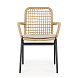 Плетеный стул Sanser с подлокотниками