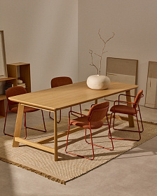 Ковер из шерсти Blart бежевого цвета с контрастной полосой по бокам 160 x 230 см