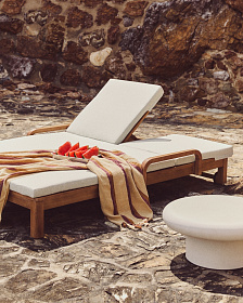 Двойной шезлонг Sonsaura из массива эвкалипта