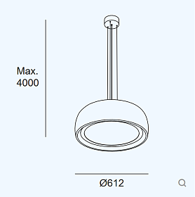 Подвесной светильник Gong 00-8933-W1-L1