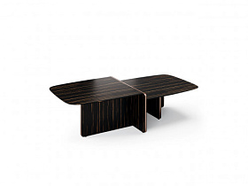 Журнальный столик Havasu Macassar Ebony/медный