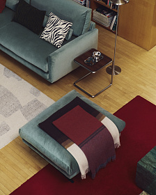 Журнальный столик Tarsel из 100% орехового шпона с конструкцией из матовой стали