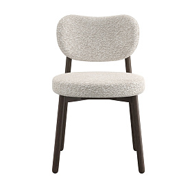 Стул Clemente ткань Marino col. 06, итальянский орех