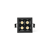 TROOP встраиваемый черный-черный 4x2W 48° 4000K CRI90