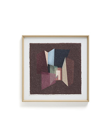 Многоцветная картина Veluni из переработанной бумаги 60 x 60 см