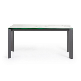 Стол Atta 160 (220) x90 антрацит, керамика