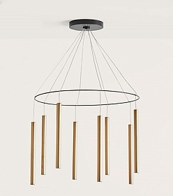 Люстра Mika Multi 8L золотой