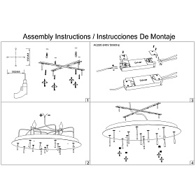 9372+9245 (14L) Подвесная люстра BOOMERANG