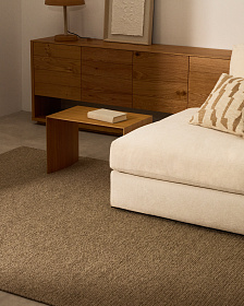 Ковер Galinda серо-коричневый из синтетических волокон, 160 x 230 см