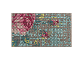 Коврик прикроватный Canevas Flowers. Colour 80x145 см