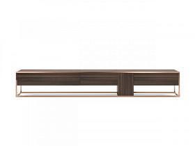 Тумба под ТВ New York Smoked Eucalyptus/Coopper Stainless