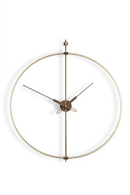 Настенные часы Barcelona Premium Walnut/ brass