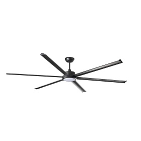 Потолочный вентилятор ROTTERDAM 25 XXL Ш2500MM черный 6P 32W LED 3000K