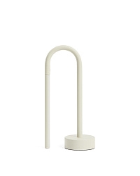 Переносная настольная лампа Bow из серого алюминия