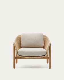 Кресло Galea из тикового дерева и синтетического ротанга