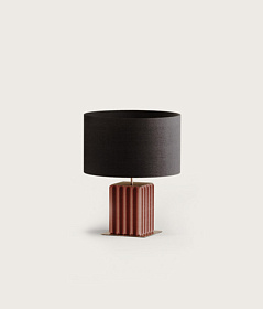 Настольная лампа Pire NAC 140/1 Shiny gold с абажуром 801021/41