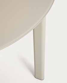 Уличный стол Erice из алюминия и закаленного стекла цвета экрю, 180 x 90 см