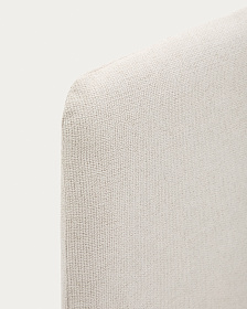 Изголовье Valma из жемчужного шенилла со съемным чехлом для кровати 160 x 200 см