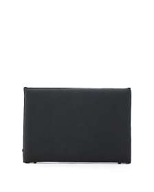 Изголовье кровати Jaira из льна и хлопка антрацитового цвета со съемным чехлом для кровати 150 см