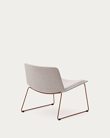 Zahara Стул со стальными ножками полиэстер бежевый