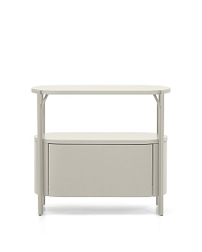 Тумба для ванной Arely из белой стали и белого лака