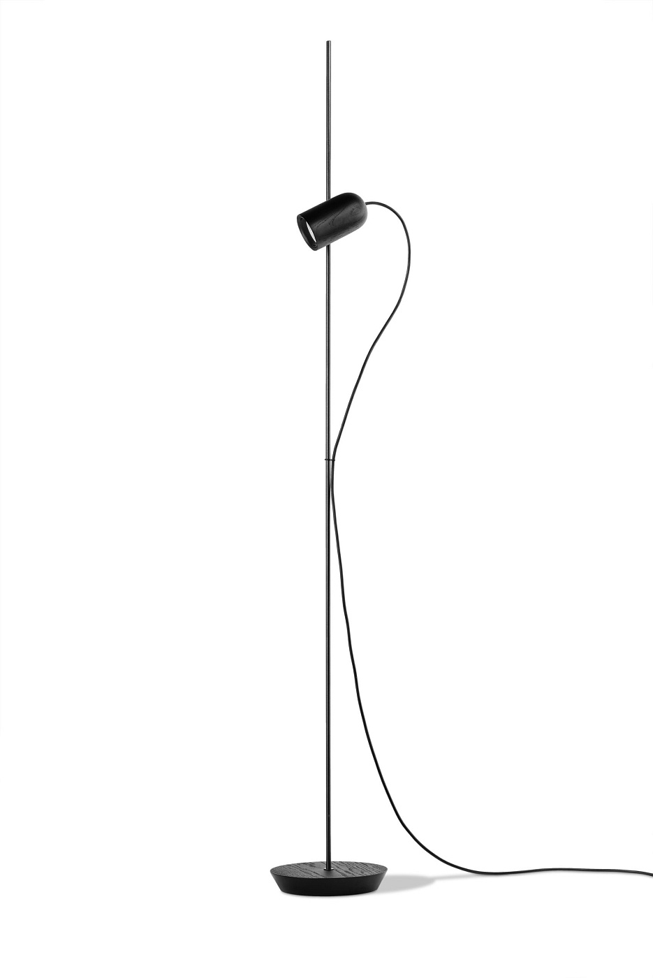 Торшер Onfa черный ясень/графитовый металл