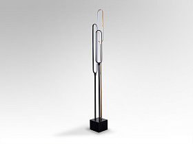 Colette Торшер 3L черный/розовое золото