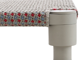 Индийская кровать GL Gofre синяя двойная