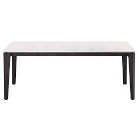 Обеденный стол MARBELLA шпон ореха W/серо-бежевый лак 160x80