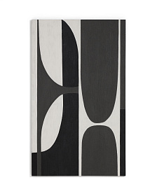 Абстрактная черно-белая картина Onure, 120 x 200 см